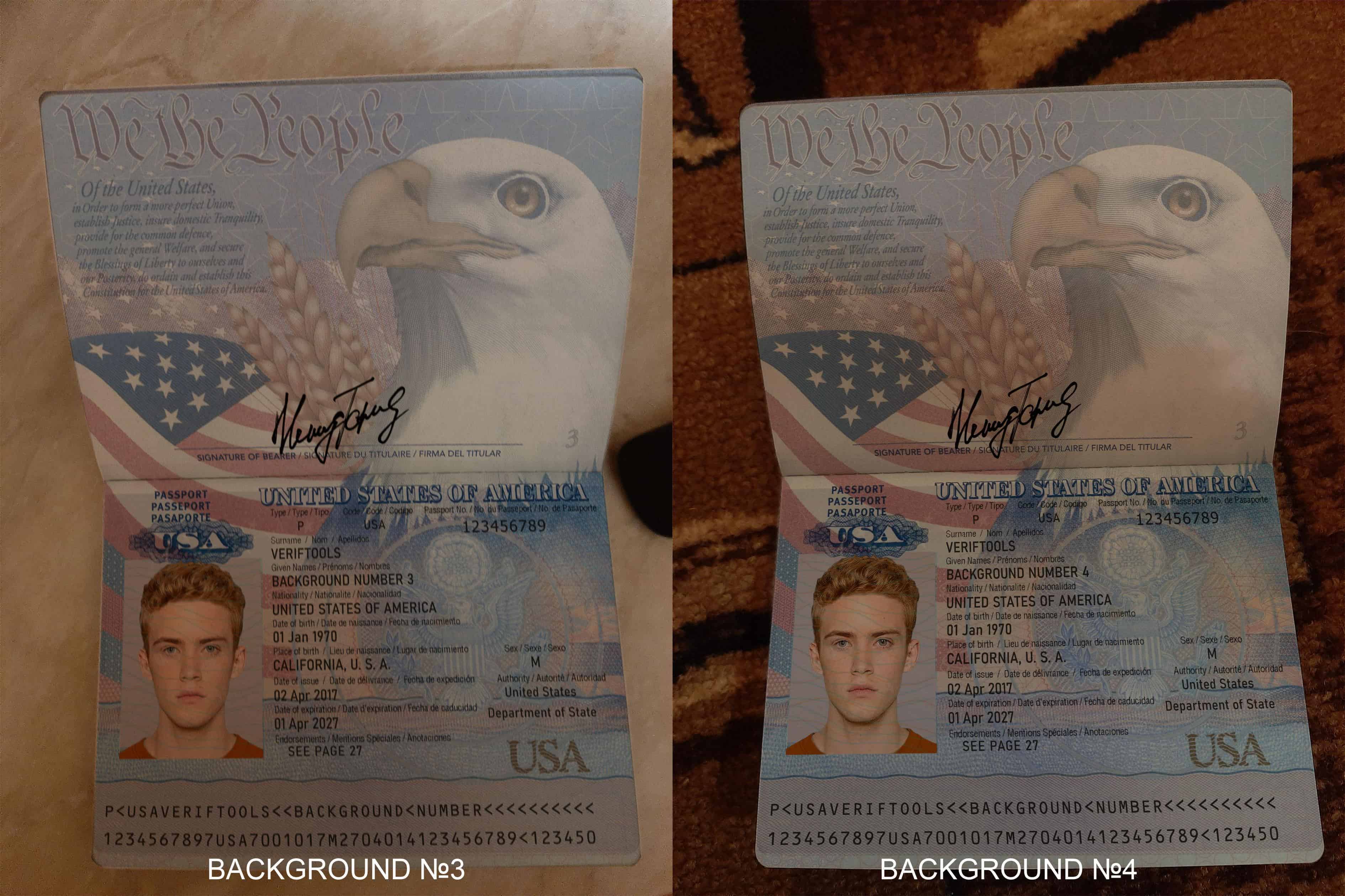 Passport backgrounds 3 and 4 Passport backgrounds 3 and 4