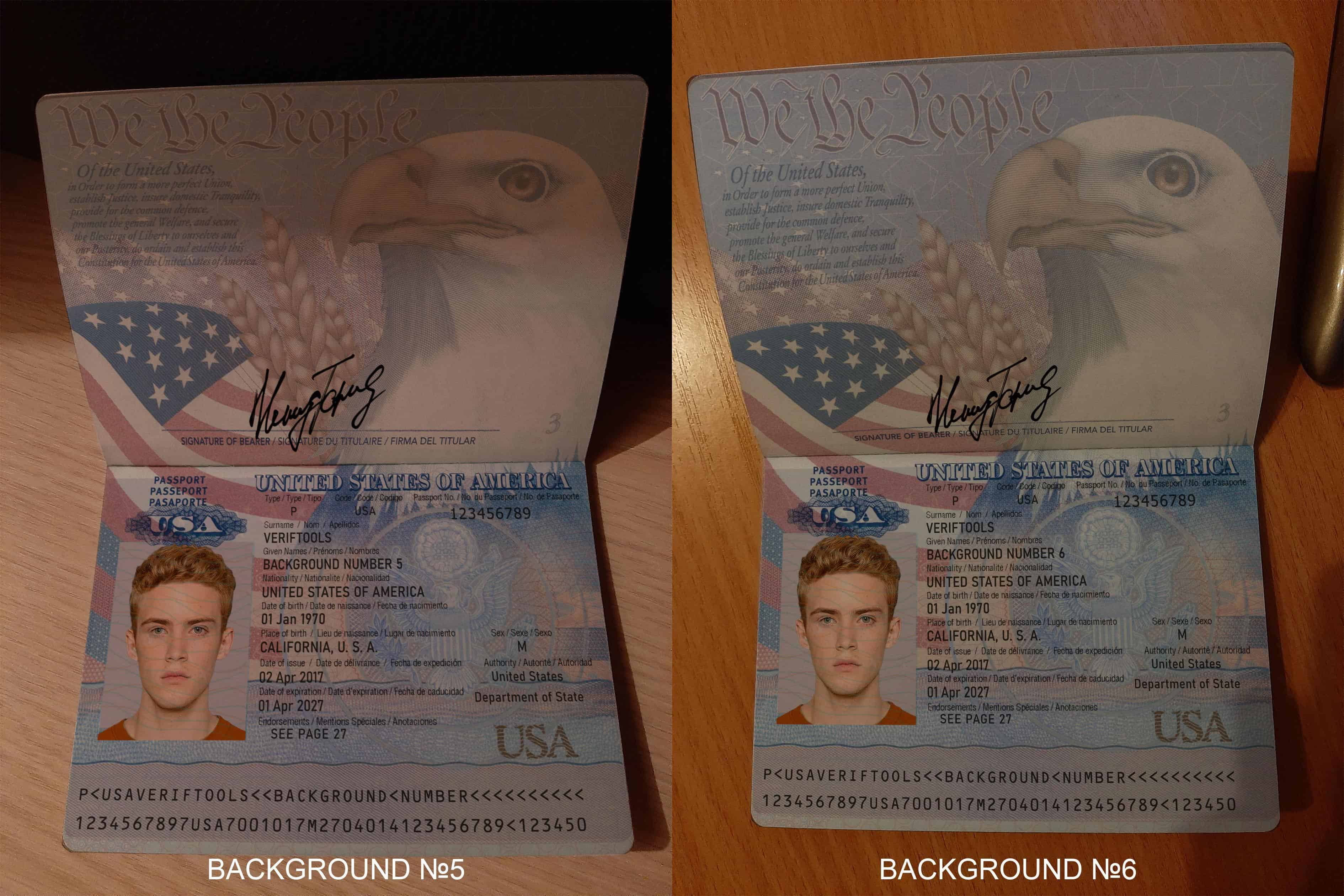 Passport backgrounds 5 and 6 Passport backgrounds 5 and 6