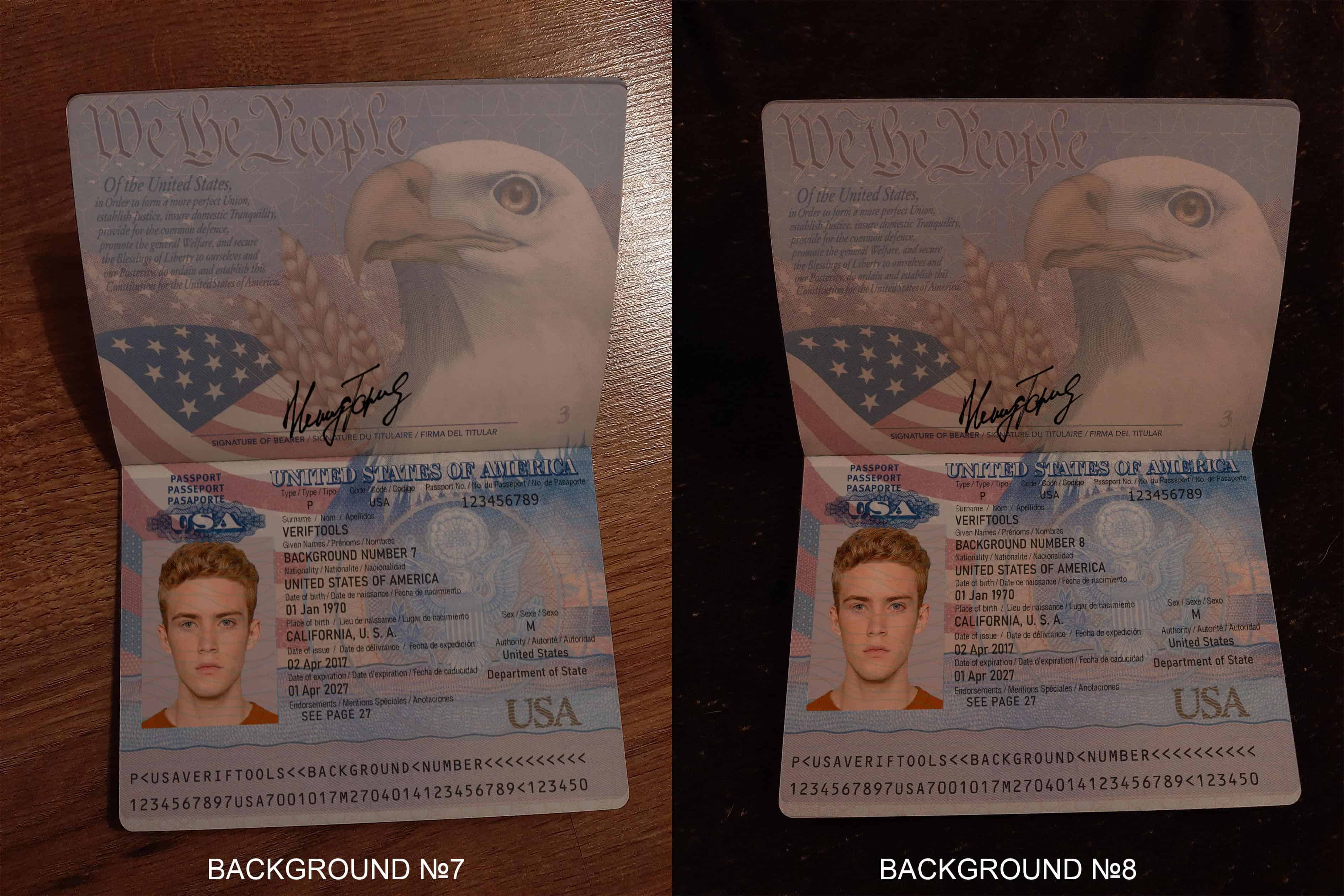 Passport backgrounds 7 and 8 Passport backgrounds 7 and 8